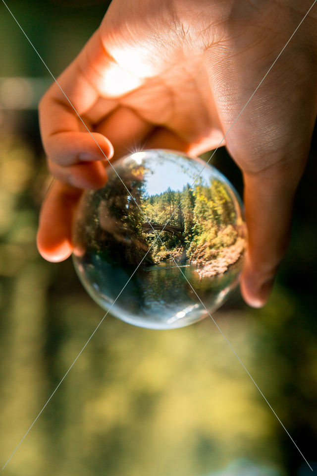 ball shaped blur blurred background